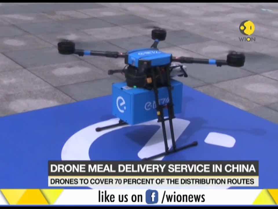 Drone meal delivery service launched in China - World News