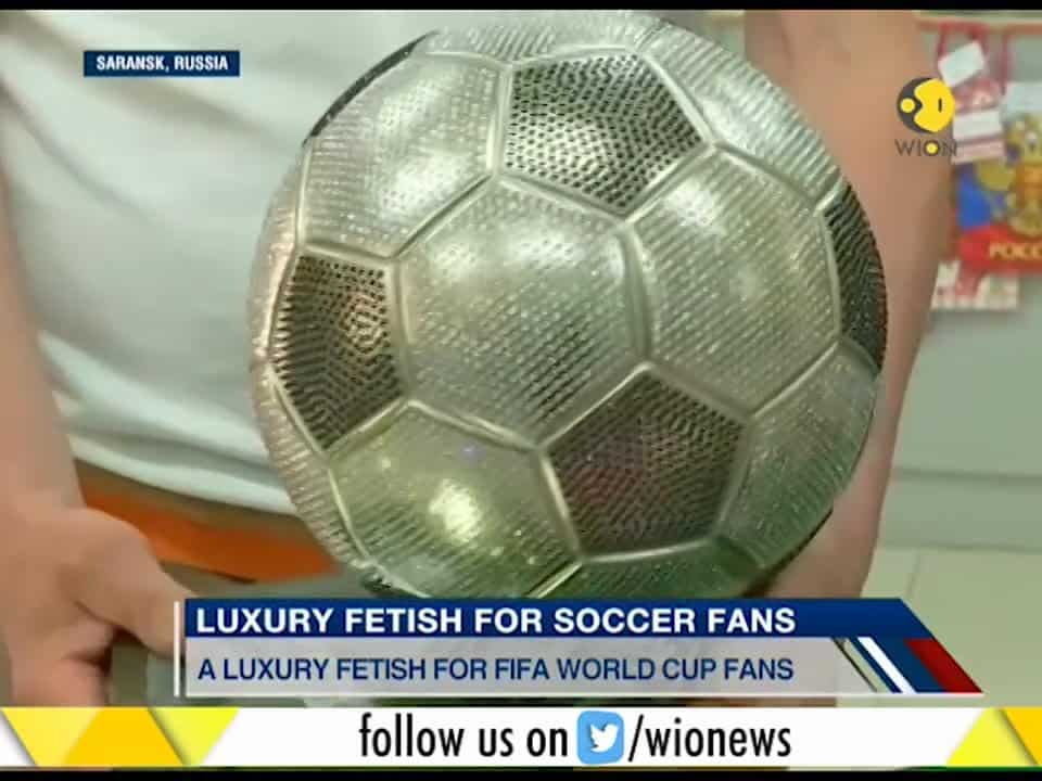 WION Your Story Russian shop sells crystalencrusted soccer balls