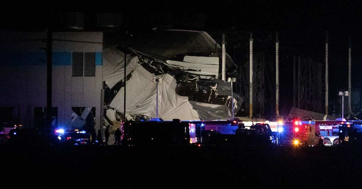 Tornado in US Storm hits Amazon warehouse in US; Nearly 100 people