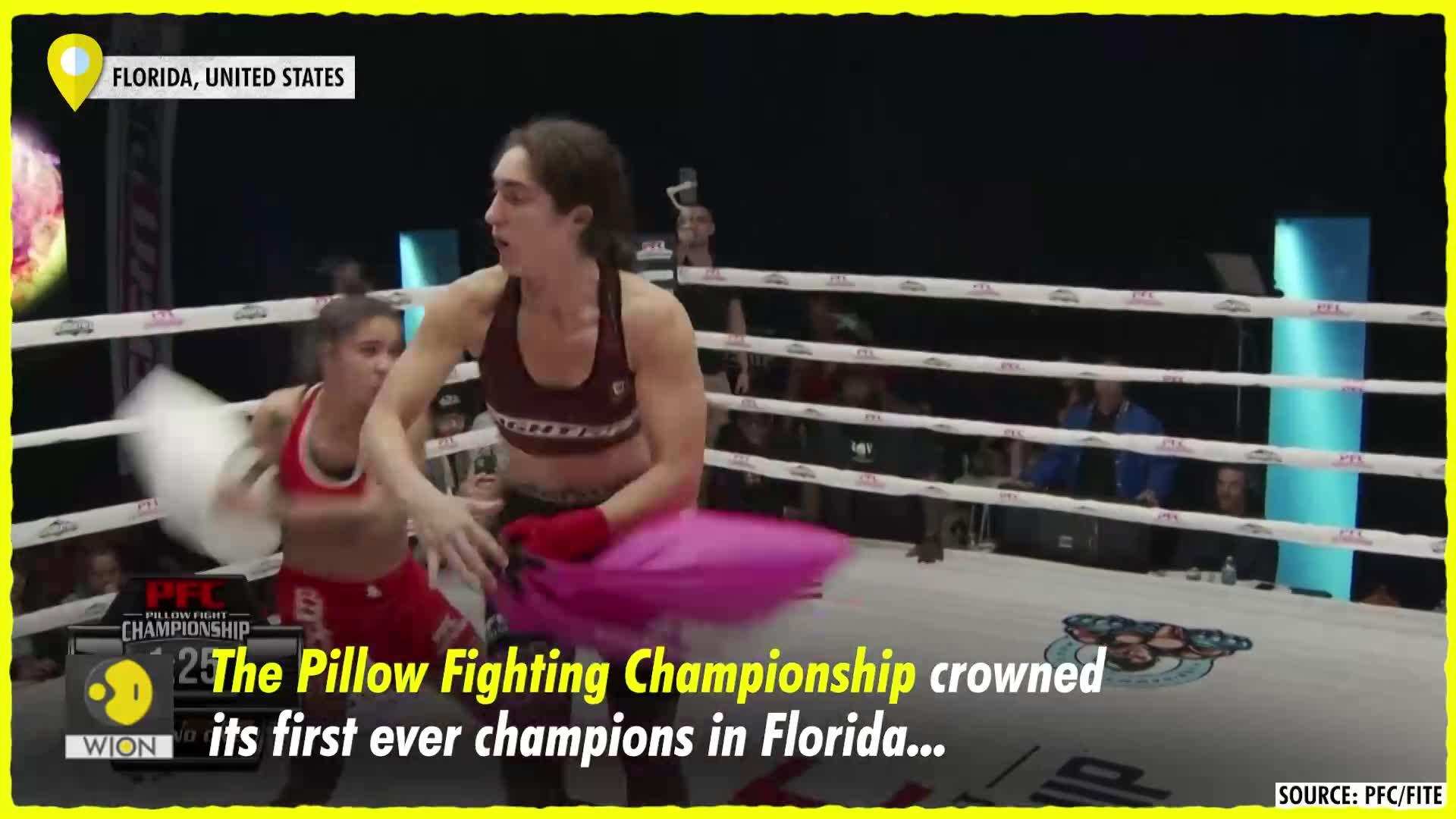 Pillow Fighting Championship crowned it's first ever champions in