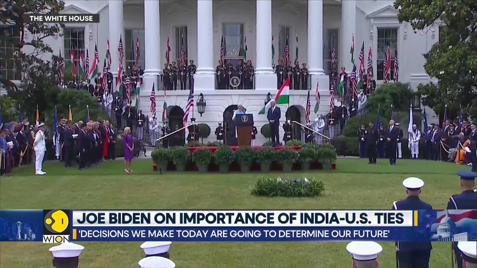 BidenModi address at White House PM Modi addresses crowd at the White