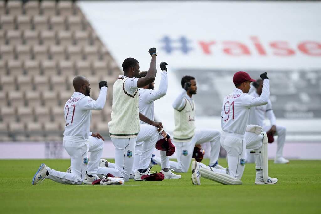 West Indies take a knee