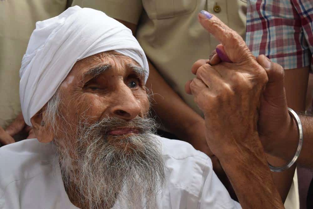 Oldest voter of the national capital