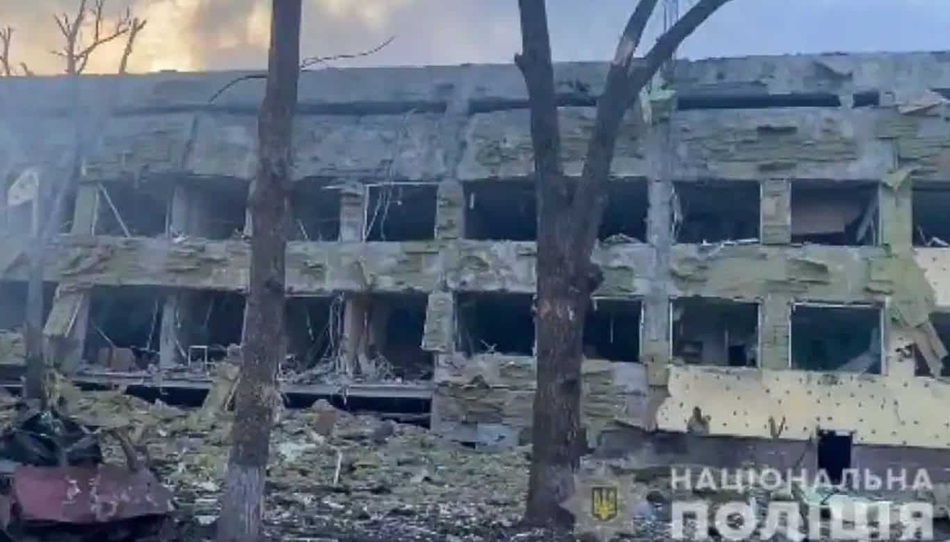 As the strike at children's hospital in Mariupol was condemned worldwide, Russian foreign minister Sergei Lavrov claimed it was a base for the ultra-radical Azov battalion.