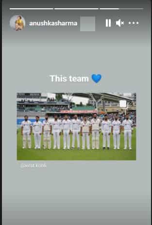 Anushka Sharma reacts to Team India's win
