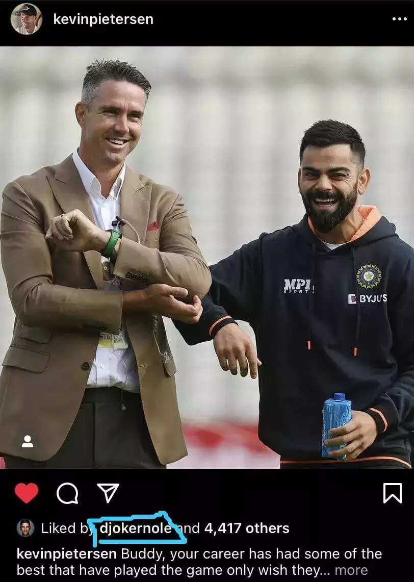 Novak Djokovic likes KP