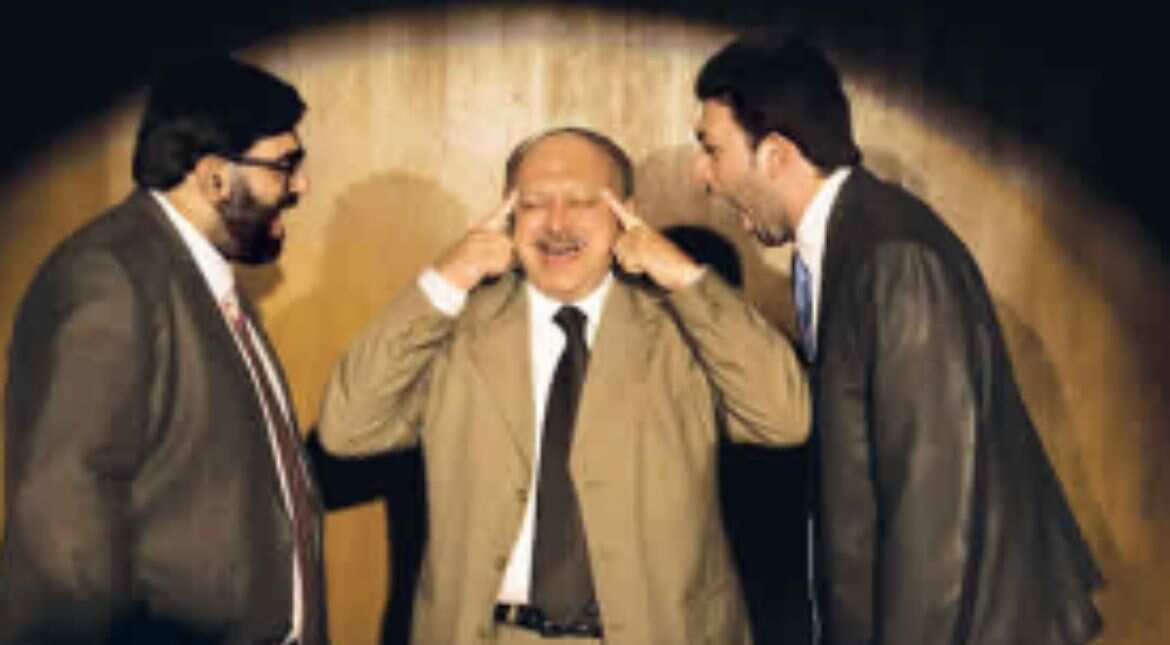 Akarsh and Adhaar with their father