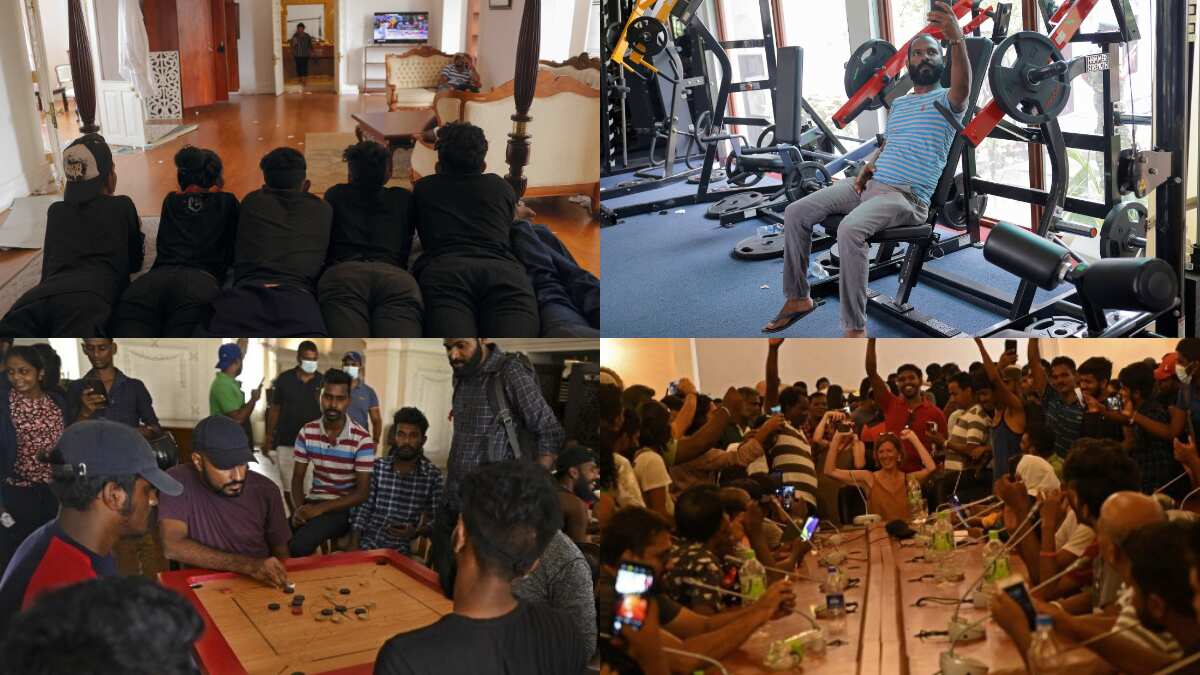 Protesters celebrate in Sri Lanka's ransacked president palace. Take a look!