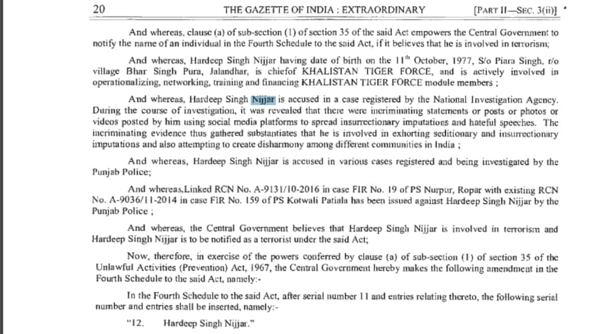 Hardeep Singh Nijjar