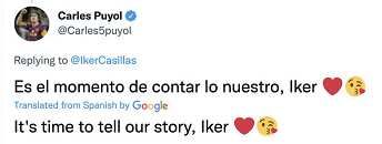 Puyol tweet