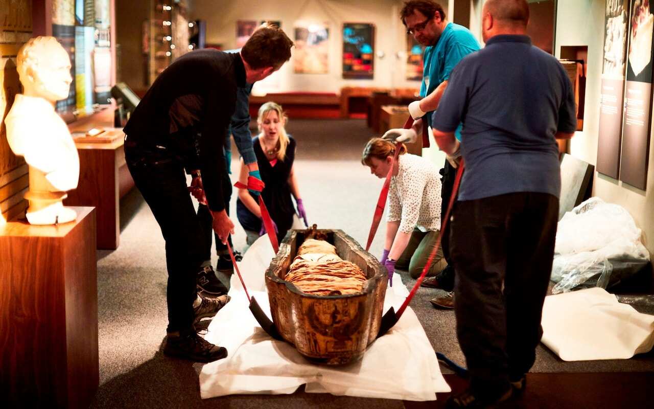 Academics examining Nesyamun's body