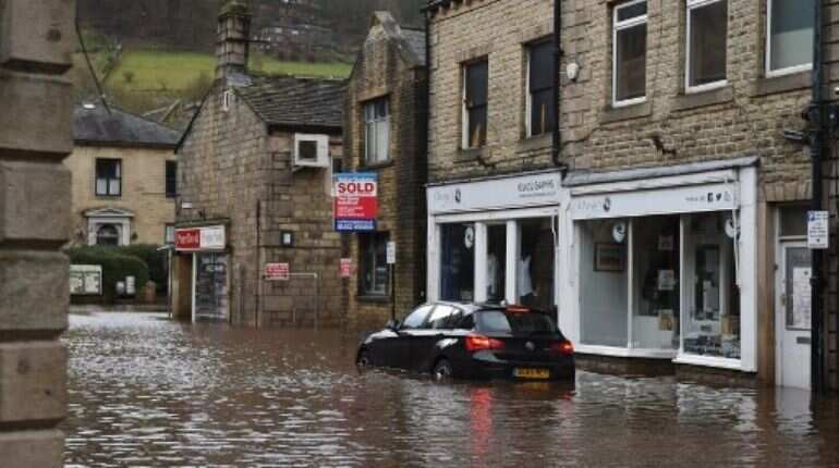 car in flood