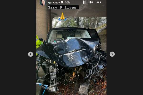 Gary Lucy shared about his car crash on Instagram