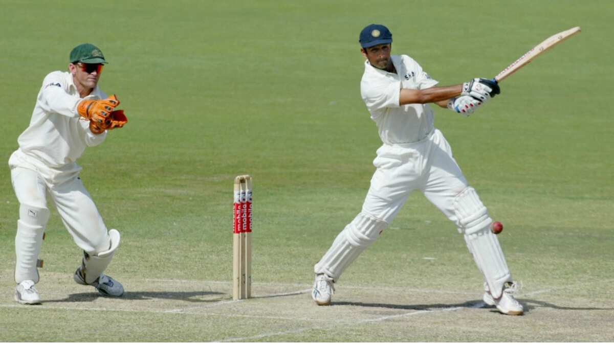 Rahul Dravid hitting winning runs in Adelaide.