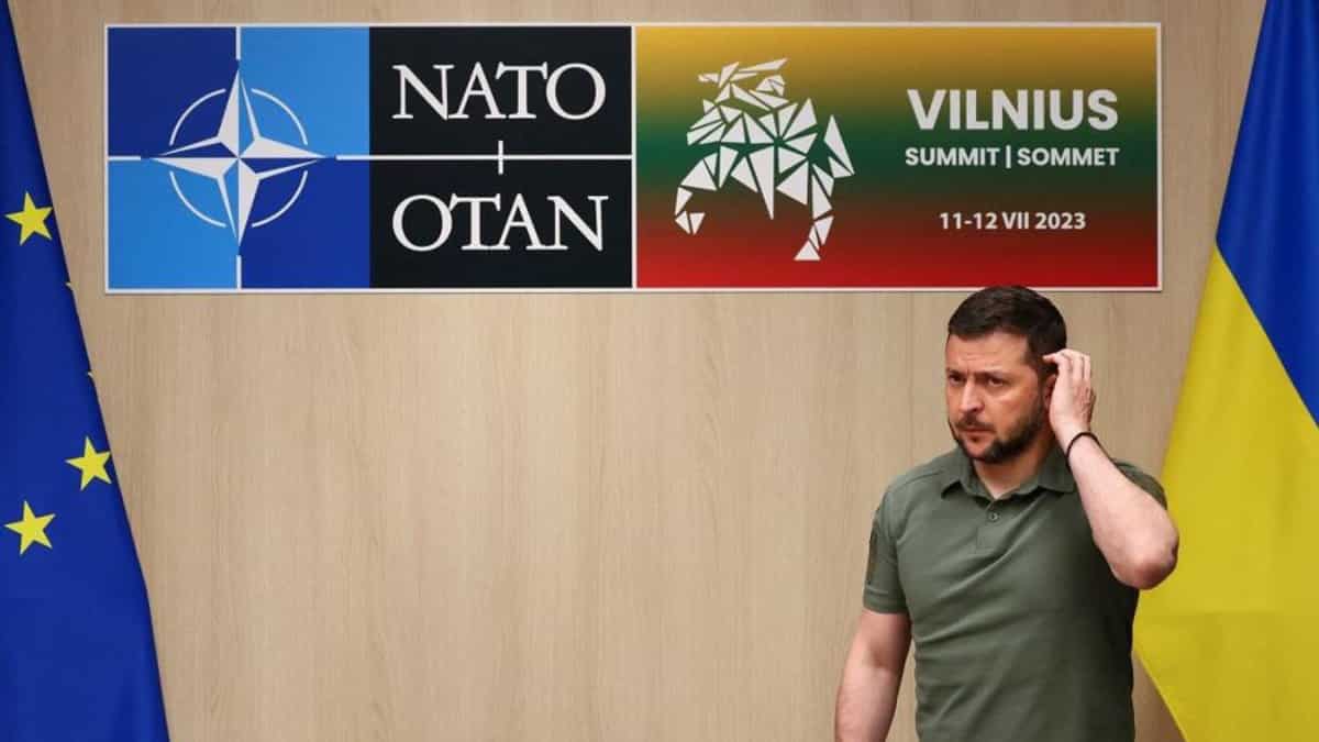 Zelensky during NATO summit