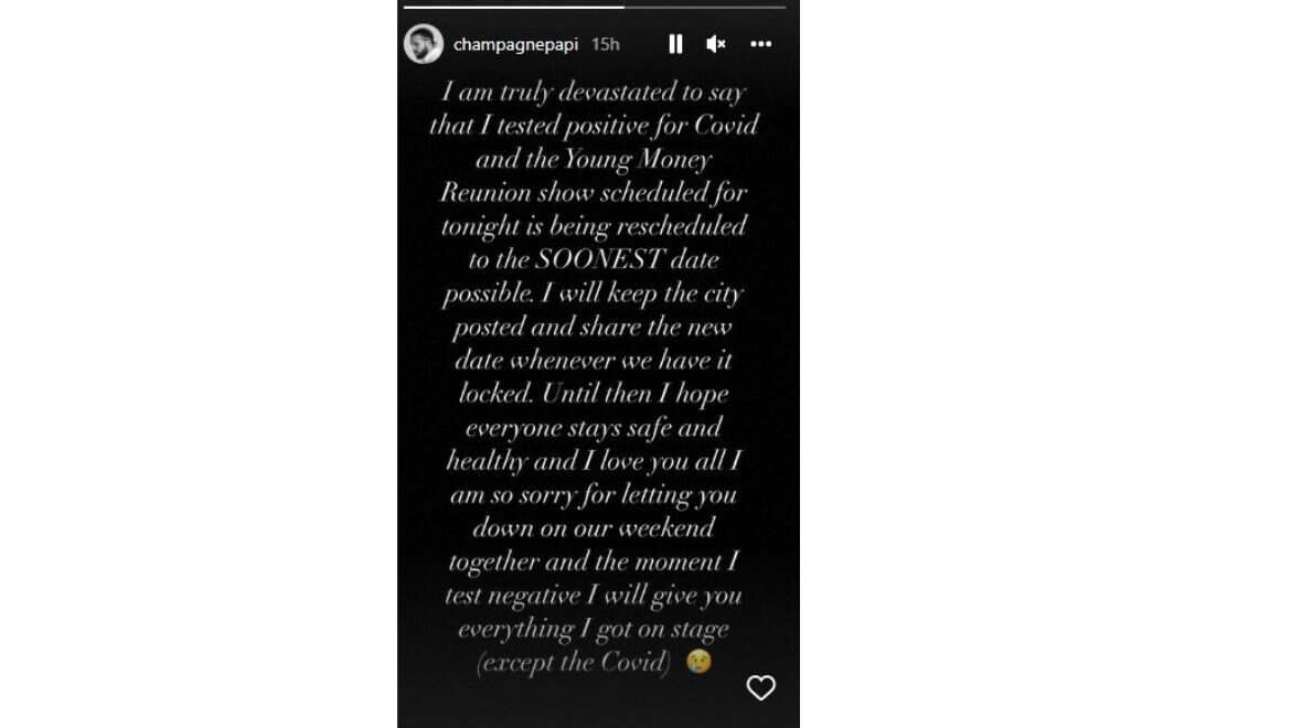 Drake Instagram story