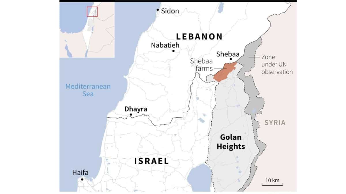 Israel-Palestine map | AFP