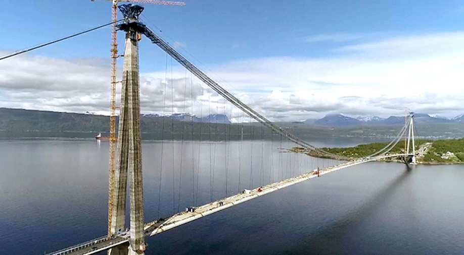 Watch Norway's second largest bridge built by China to cement Belt and