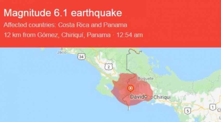 1 magnitude natural disaster strikes Panama and Costa Rica border region - USGS