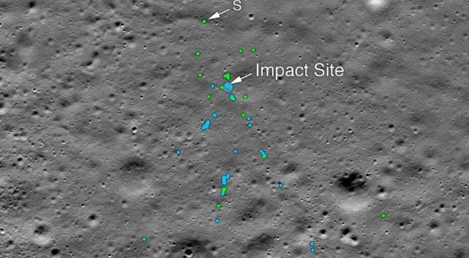 NASA satellite finds crashed Indian Moon lander