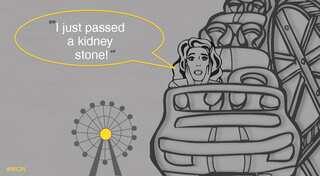 Get on this roller coaster to get rid of kidney stones!