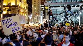 Thousands take to streets of US cities to protest against Trump victory