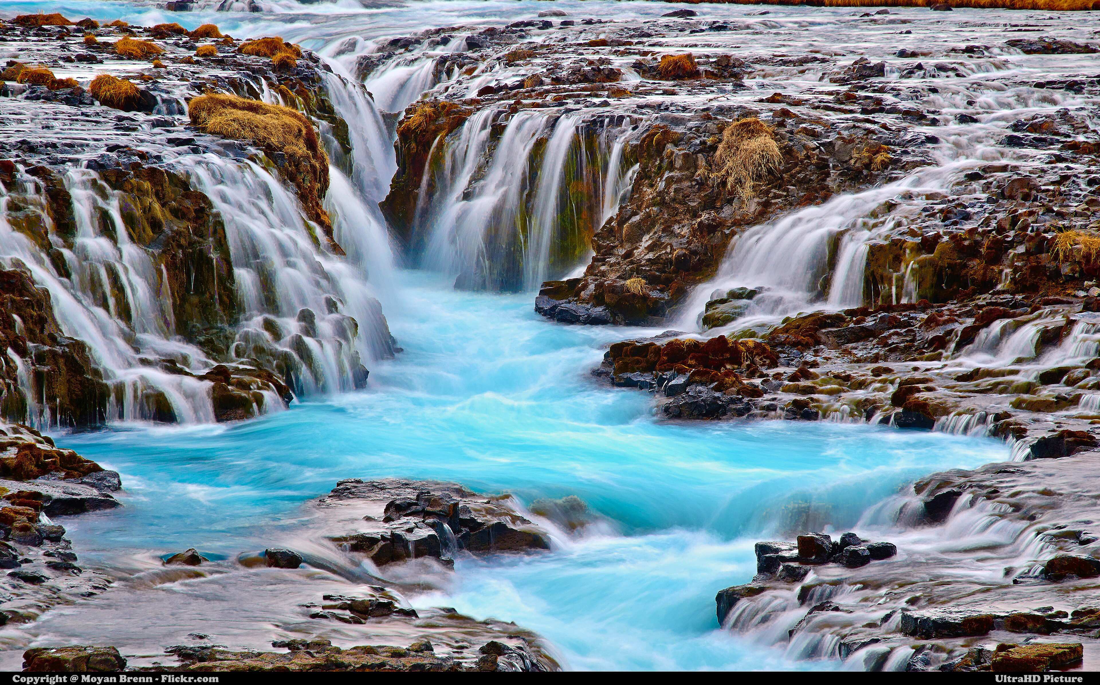 Bruarfoss Waterfall, Brekkusk?gur, Iceland (Flickr Moyan Brenn)