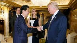 Ivanka Trump sits in on landmark Japan PM talks
