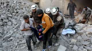 At least 141 killed in week of renewed strikes  in east Aleppo, 16 in west
