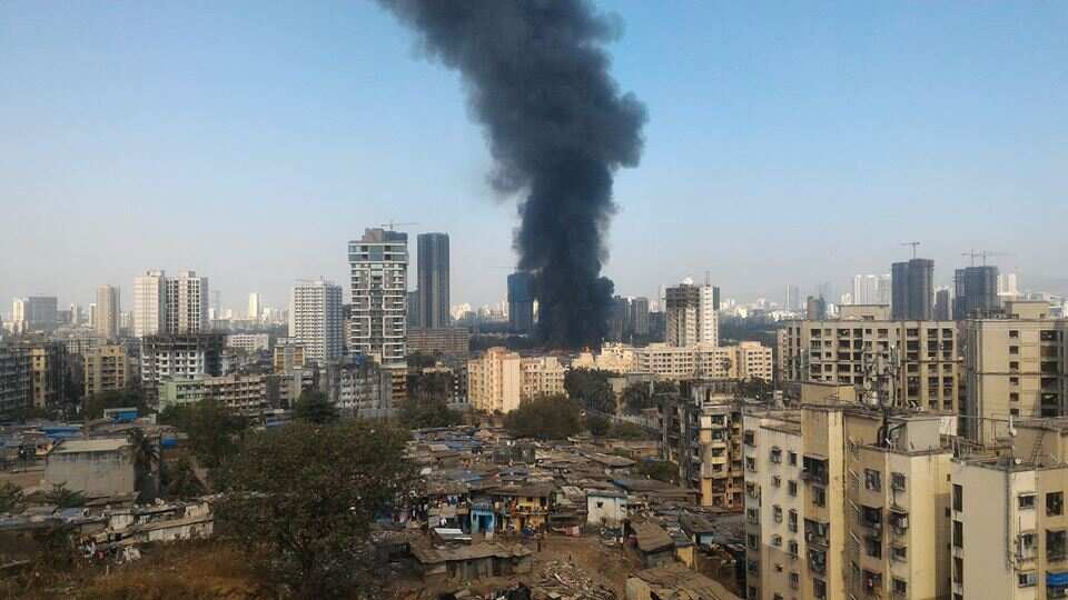 India: Major fire engulfs furniture market in Mumbai