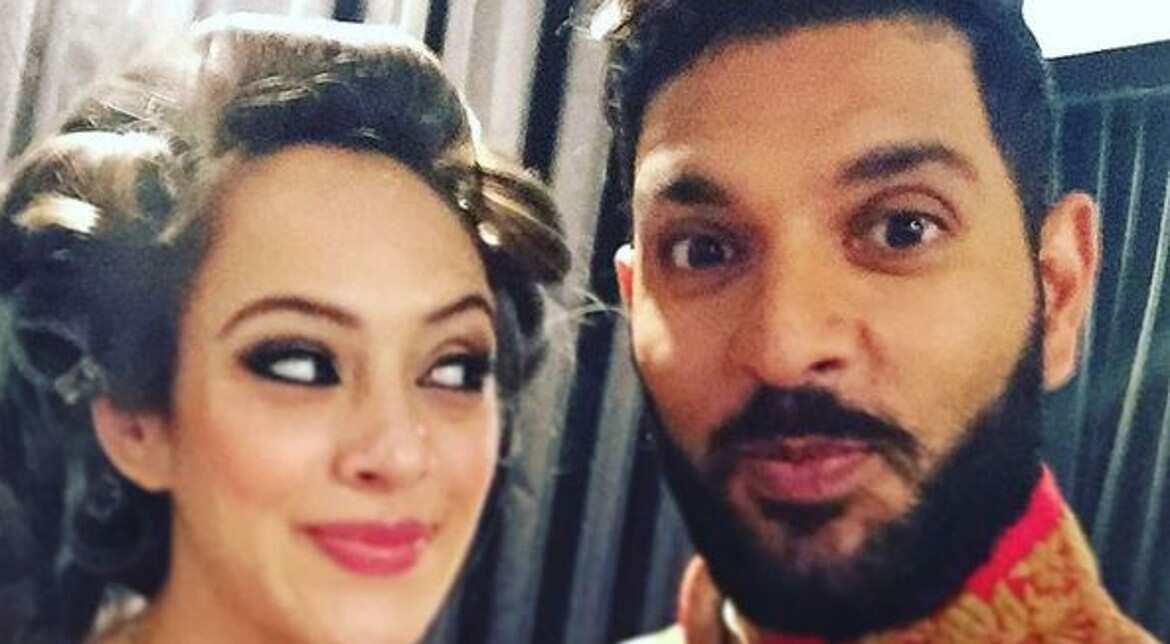Both shared this pre-wedding photograph on Instagram. Yuvraj wrote: Happy times ahead. Hazel instagrammed: Lets keep up the goof my hubby-to-be