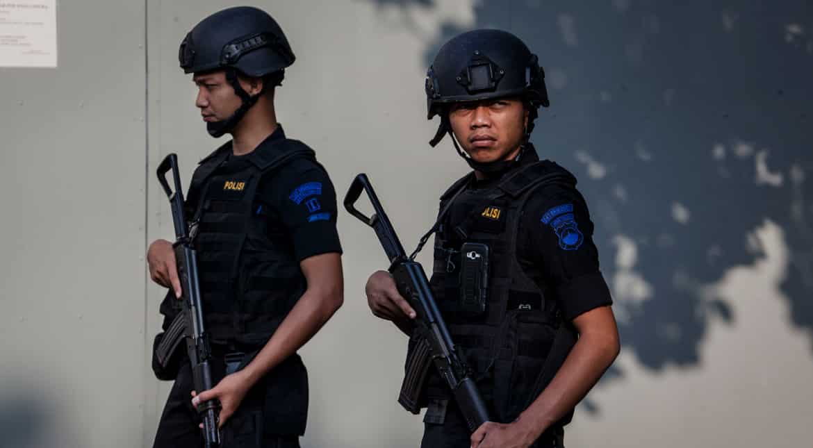Indonesian police burn massive drug haul Indonesian police burn massive drug haul