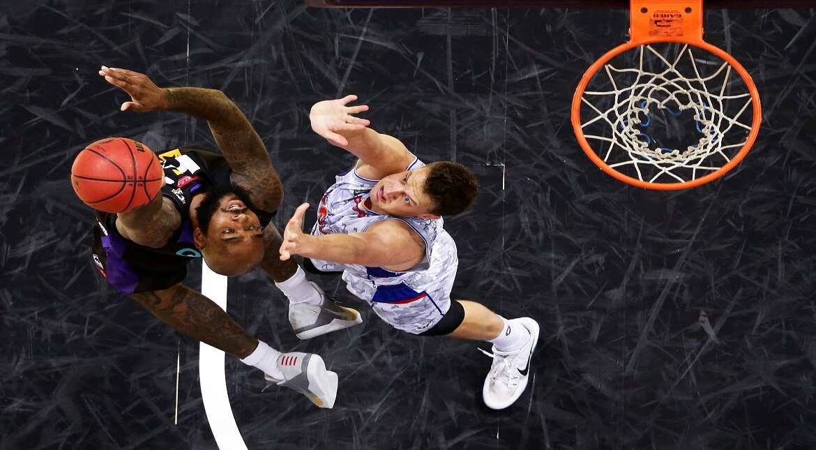 Josh Powell during the round eight NBL match in Sydney, Australia.