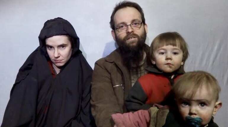 Alleged Taliban video shows sons born in captivity to kidnapped American-Canadian couple