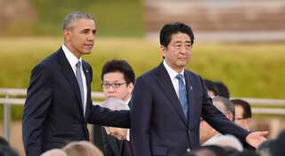 Japanese PM arrives in Pearl Harbour