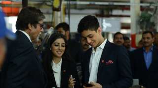 Amitabh Bachchan's Delhi visit: Filming in a factory, golden moments with grandchildren