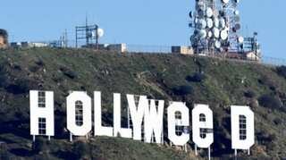 Vandals change Hollywood sign to Hollyweed