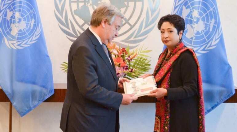 Pakistan hands over dossier on 'India's interference' to UN chief Pakistan hands over dossier on 'India's interference' to UN chief