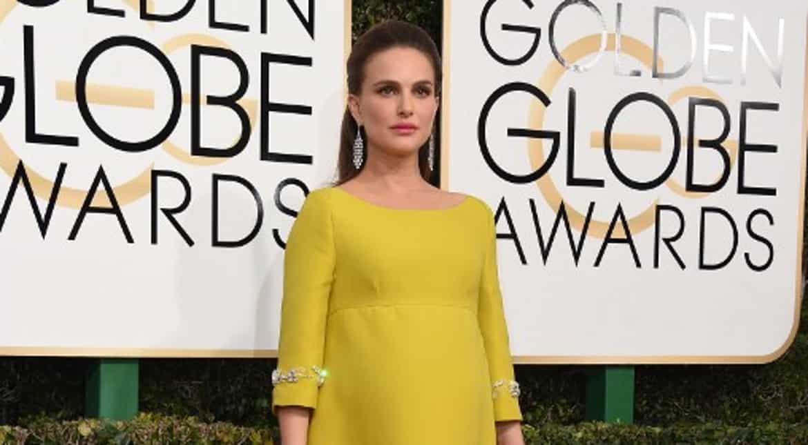 'Black Swan' actress Natalie Portman brought a dash of sunshine to the red carpet in a yellow dress.