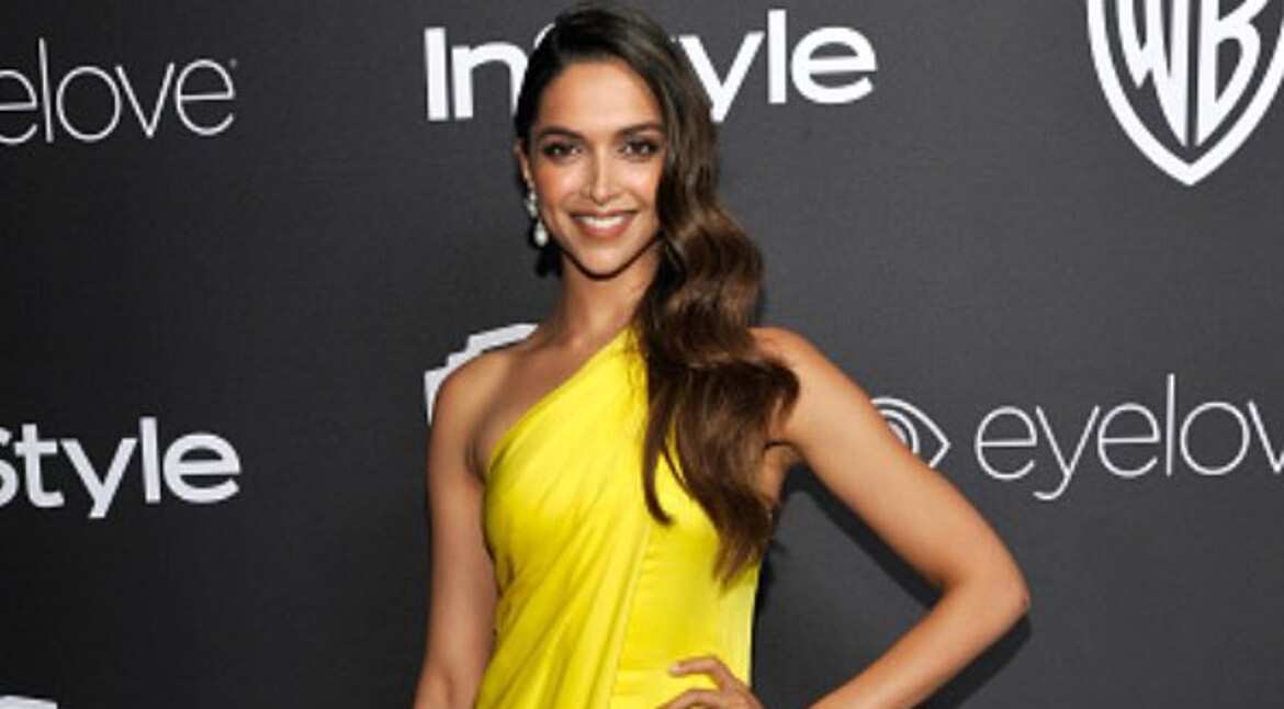 Bollywood actress Deepika Padukone was elegant in yellow at a Golden Globe after-party.