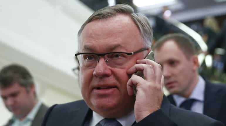 CEO of Russian bank asks Trump to lift sanctions at World Economic Forum