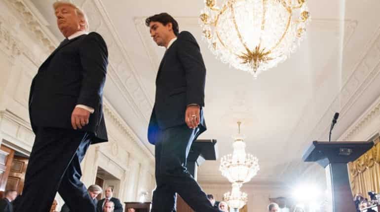 Trump tones down rhetoric but says will 'tweak' trade ties with Canada Trump tones down rhetoric but says will 'tweak' trade ties with Canada