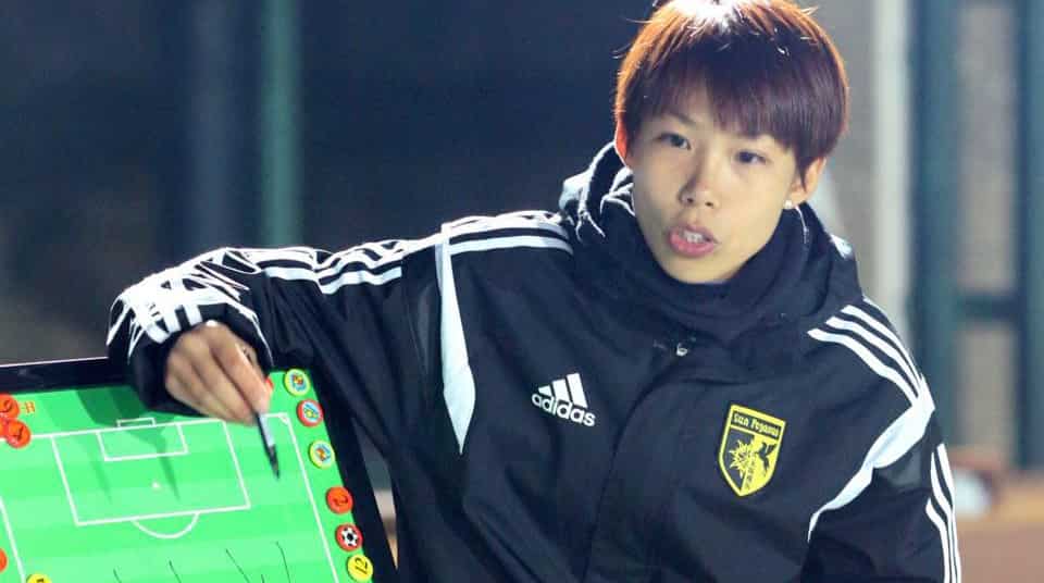 Football: First woman coach of men's team in a continental championship Football: First woman coach of men's team in a continental championship