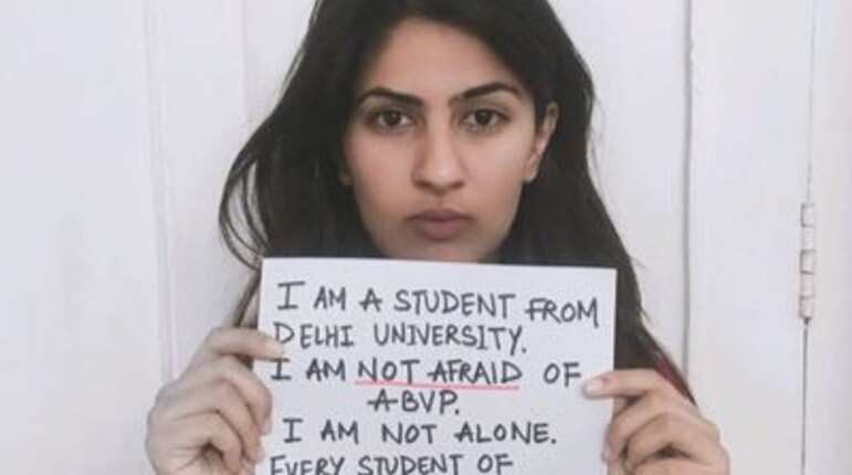 Gurmehar pulls out of protest march against ABVP