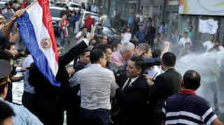 Protesters set Paraguay Congress on fire