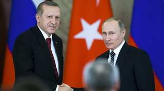 Erdogan and Putin back investigation into Syria 'chemical attack'