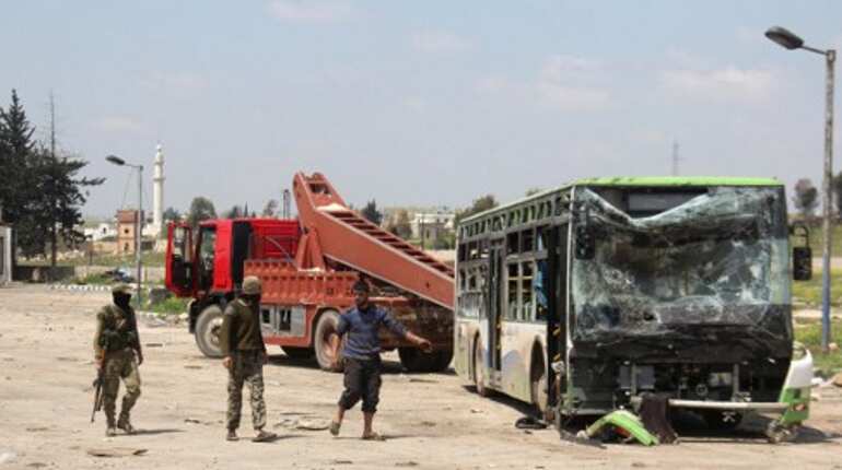 Nearly 70 children killed in Syria bomb attack on convoy: Monitor Nearly 70 children killed in Syria bomb attack on convoy: Monitor