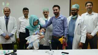 Indian doctors give hope to parents of Iraqi baby with 8 limbs