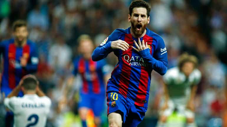 Messi heroics help Barcelona edge Real Madrid 3-2 Messi heroics help Barcelona edge Real Madrid 3-2