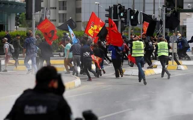 Turkish police attack May Day demonstrators amid tensions over Erdogan's power expansion